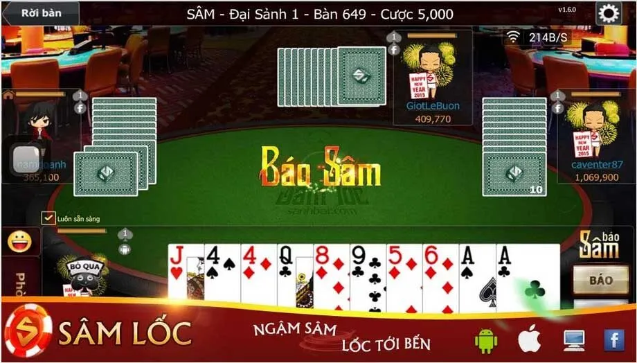 Luật chơi trong game bài sâm online